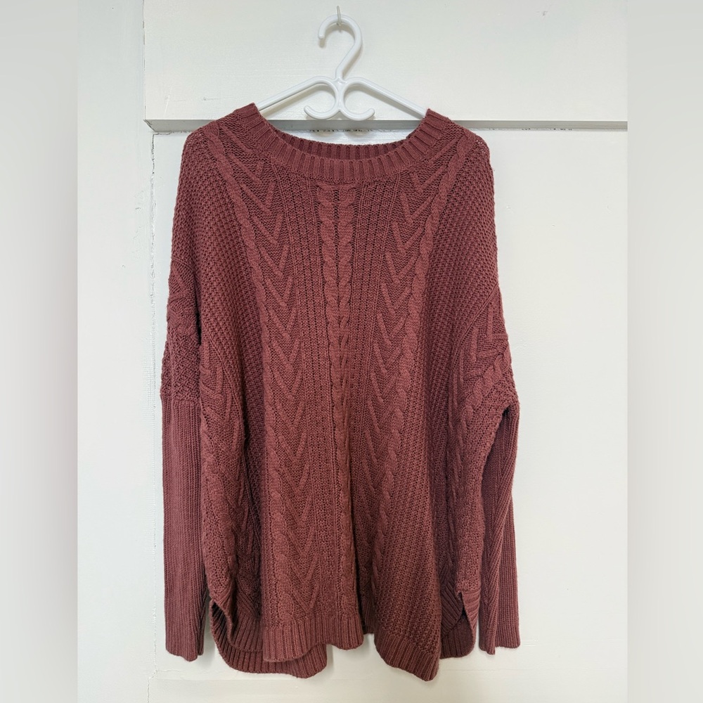 Natural Reflections Cable Knit Sweater